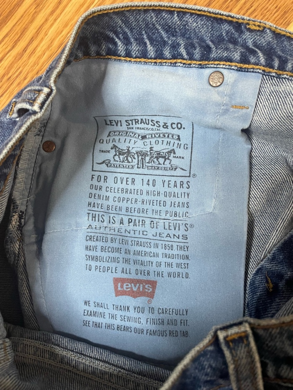 Vintage Levi’s 551 Denim Shorts Upcycled Patchwork Urban Outfitters - Picture 5 of 9